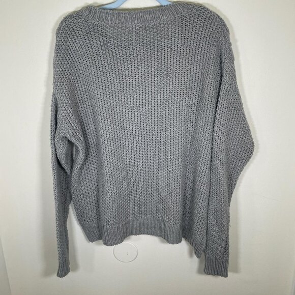 Forever 21 Gray Cable Knit Sweater - Picture 2 of 2